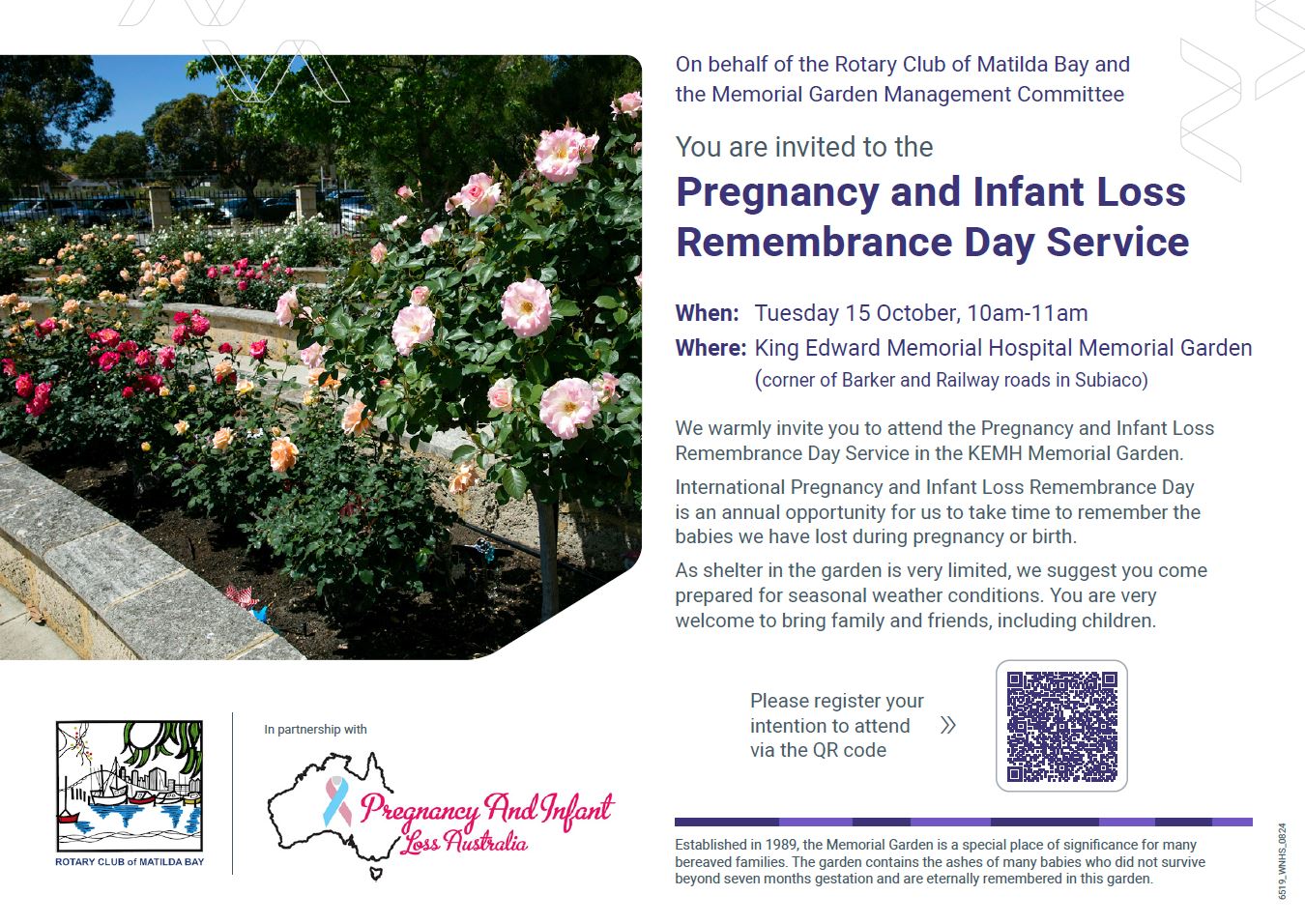 Pregnancy and Infant Loss Remembrance Day Service 