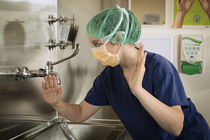 Photograph of hand hygiene