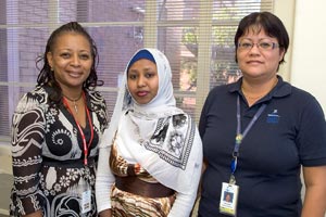 Three women
