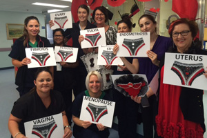 Midwives celebrating Gynae day