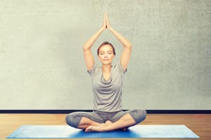 Woman meditating