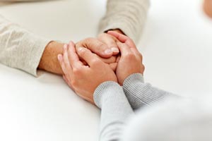 Holding hands