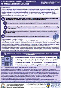 Strengthening Antenatal Responses to Family & Domestic Violence - First Evaluation Snapshot