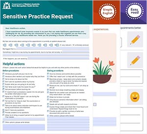 Sensitive Practice Request - Simple English and Easy Read
