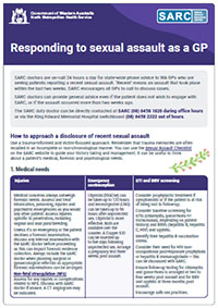 Responding to sexual assault as a GP