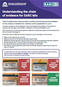 Understanding the chain of evidence for SARC kits