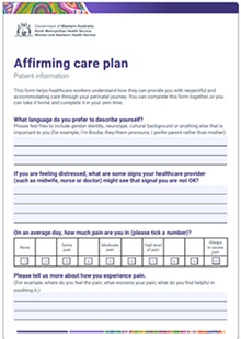 affirming care plan